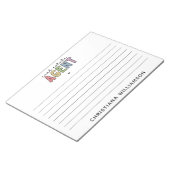 Individuelle Name Real Anwesen Agent | Geschenke v Notizblock (angewinkelt)