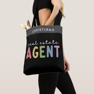 Individuelle Name Real Anwesen Agent Geschenke v Tasche