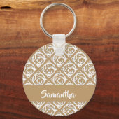 Individuelle Name-Reben Schlüsselanhänger (Vorderseite)