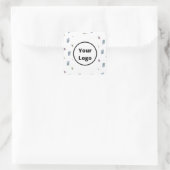 Individuelle Name-Rechenmuster Quadratischer Aufkleber (Tasche)