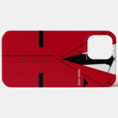 Individuelle Name Red Anzug Necktie Fun Case-Mate iPhone Hülle (Rückseite (Horizontal))