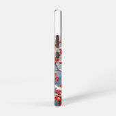 Individuelle Name Red Kardinal Bird Winter Snow Be Samsung Galaxy Hülle (Rechte Seite)