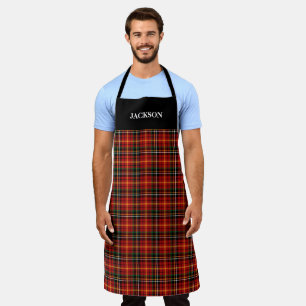 Individuelle Name Red Kariert Schürze