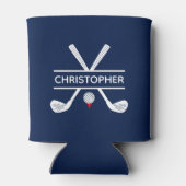 Individuelle Name Red White Blue Golf Dosenkühler (Rückseite)