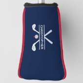 Individuelle Name Red White Blue Golf Headcover (Rotieren 90)