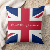 Individuelle Name Red White Blue UK Flag Kissen (Decke)