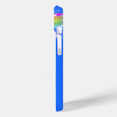 Individuelle Name Regenbogenblau Case-Mate iPhone Hülle (Rückseite / Links)