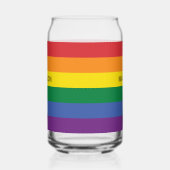Individuelle Name-Regenbogenflagge Dosenglas (Rechts)