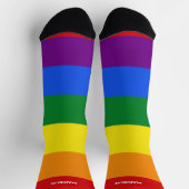 Individuelle Name-Regenbogenforelle Socken (Oben)