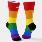 Individuelle Name-Regenbogenforelle Socken (Gewinkelt)