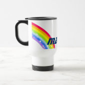 Individuelle Name Regenbogenreisen Jungs blaue Tas Reisebecher (Links)