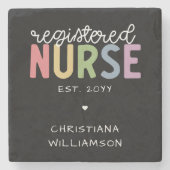 Individuelle Name Registriert Krankenversicherung  Steinuntersetzer (Vorderseite)