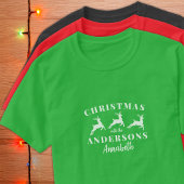 Individuelle Name Reindeer Matching Family Weihnac T-Shirt