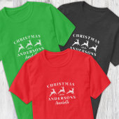 Individuelle Name Reindeer Matching Family Weihnac T-Shirt