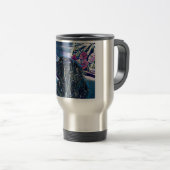 INDIVIDUELLE NAME REISE MUG MIT GOLDENRETRIEVER REISEBECHER (VorderseiteRechts)