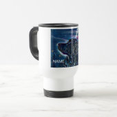 INDIVIDUELLE NAME REISE MUG MIT GOLDENRETRIEVER REISEBECHER (Vorderseite Links)