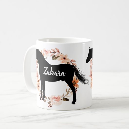 Individuelle Name Reiten Coff Kaffeetasse (Vorderseite Links)