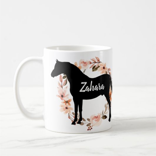 Individuelle Name Reiten Coff Kaffeetasse (Links)