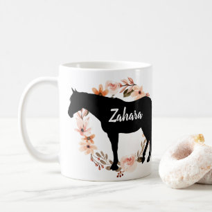 Individuelle Name Reiten Kaffeetasse