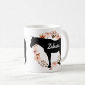 Individuelle Name Reiten Kaffeetasse (VorderseiteRechts)
