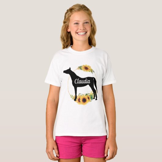 Individuelle Name Reittiere Arabischer Pferd T - S T-Shirt (Vorne ganz)