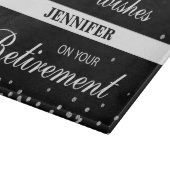 Individuelle Name, Rentenerwerb Glückwunsch Schwar Schneidebrett (Ecke)