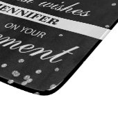 Individuelle Name, Rentenerwerb Glückwunsch Schwar Schneidebrett (Ecke)