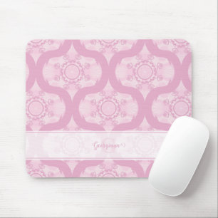 Individuelle Name Retro 1970er Preppy in Pink Mand Mousepad