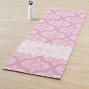 Individuelle Name Retro 1970er Preppy in Pink Mand Yogamatte