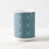 Individuelle Name Retro Aquamarines Muster Kaffeetasse (Mittel)