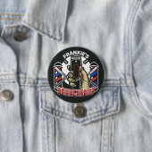 Individuelle Name Retro Barber Shop Pole Barbersho Button (Beispiel)