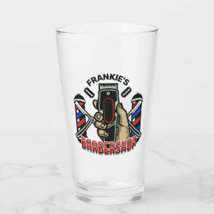 Individuelle Name Retro Barber Shop Pole Barbersho Glas