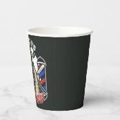 Individuelle Name Retro Barber Shop Pole Barbersho Pappbecher (Links)