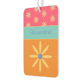 Individuelle Name Retro Blume Autolufterfrischer (Links)