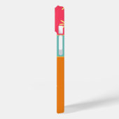 Individuelle Name Retro Blume Case-Mate iPhone Hülle (Rückseite / Links)