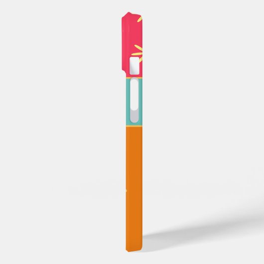 Individuelle Name Retro Blume Case-Mate iPhone Hülle (Rückseite / Links)