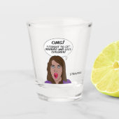 Individuelle Name RETRO-COMICEN Schnapsglas (Vorderseite)