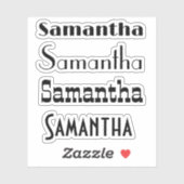 Individuelle Name-Retro-Decal-Notebooklabel Aufkleber (Blatt)