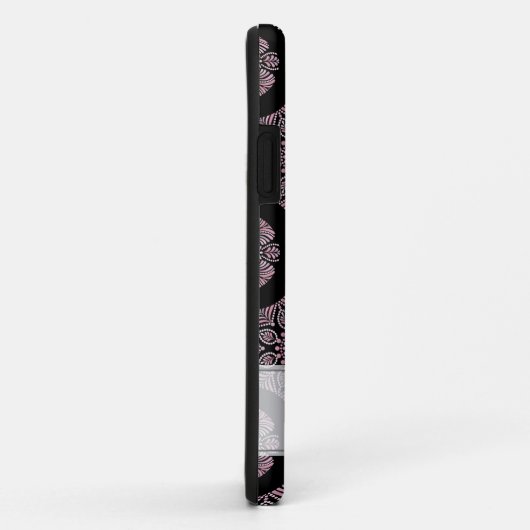 Individuelle Name Retro Dusky Rose Blumenfronten M Case-Mate iPhone Hülle (Hinten/Rechts)