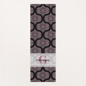 Individuelle Name Retro Dusky Rose Blumenfronten M Yogamatte (Vorderseite)