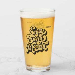 Individuelle Name Retro "Enjoy Every moment" Glas