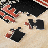 Individuelle Name Retro Gaspumpe Motorradfahrer Ga Puzzle (Seite)