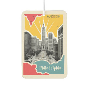 Individuelle Name Retro Philadelphia Autolufterfrischer