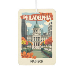 Individuelle Name Retro Philadelphia Autolufterfrischer
