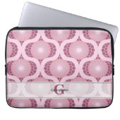 Individuelle Name Retro Radiant Dusky Rose Dot Man Laptopschutzhülle (Vorderseite)