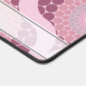 Individuelle Name Retro Radiant Dusky Rose Dot Man Schreibtischunterlage (Ecke)