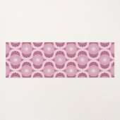 Individuelle Name Retro Radiant Dusky Rose Dot Man Yogamatte (Rückseite (Horizontal))