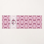 Individuelle Name Retro Radiant Dusky Rose Dot Man Yogamatte (Vorderseite (Horizontal))