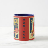 Individuelle Name Retro Rock Tasse (Zentrum)