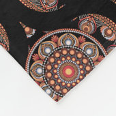 Individuelle Name Retro Safari Sunset Bohemisch Ma Fleecedecke (Ecke)